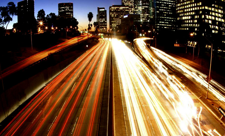 car light trails Car light trails